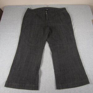 Mossimo‎ Jeans Womens 22W Plus Dark Wash Stretch Trouser Denim Altered Hem